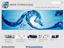 Tablet Screenshot of geniehydraulique.com